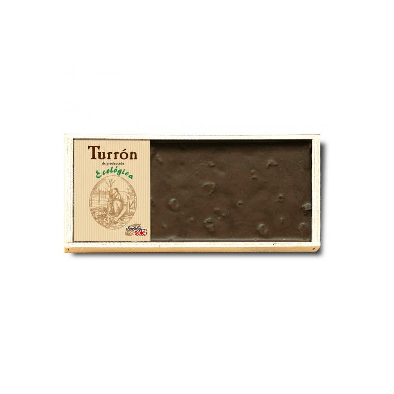 Chocolate nougat with blueberries organic