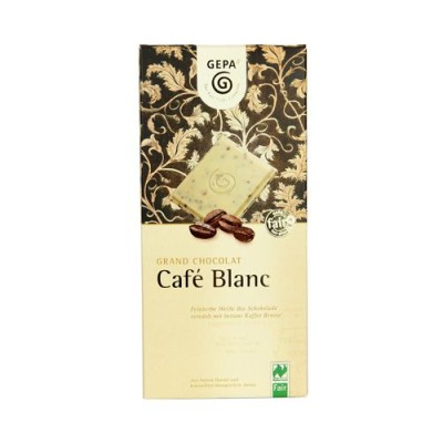 Chocolate blanco con trocitos de café 100g Ecológico 