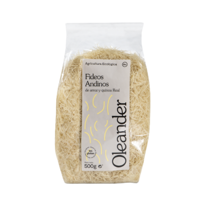 Fideo fino arroz y quinoa 500g SIN GLUTEN ecológico