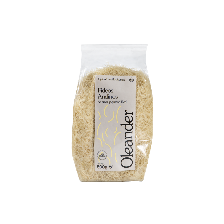 Fideo fino arroz y quinoa 500g SIN GLUTEN ecológico
