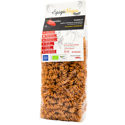 Fusilli pimentón de la Vera 400g Ecológico