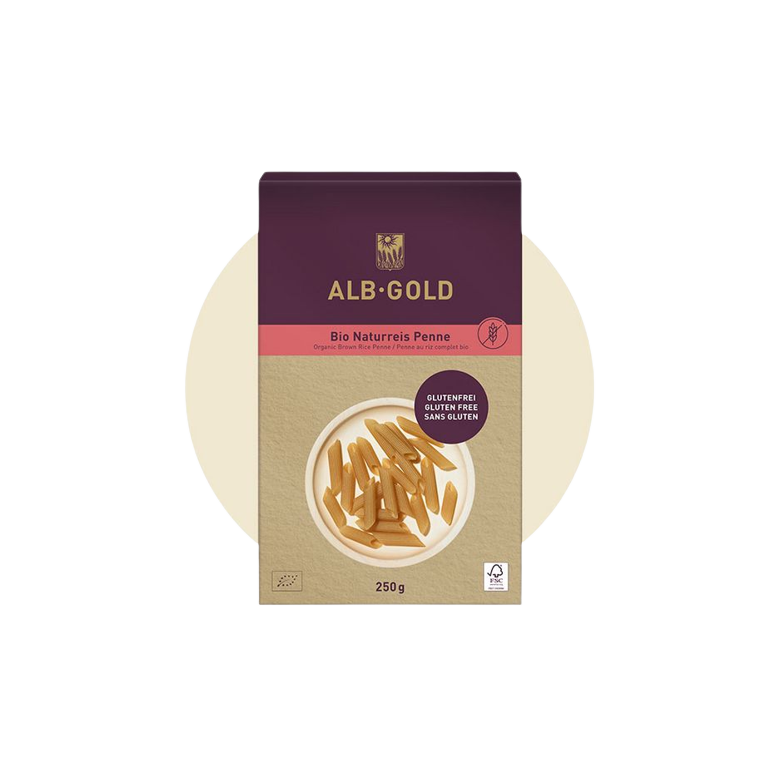 Macarrón arroz integral 250g Ecológico Sin Gluten