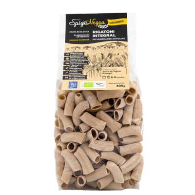 Whole wheat rigatoni 400g Organic