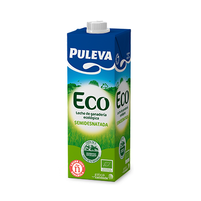 Leche de vaca Semidesnatada ecológica 1l