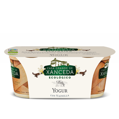 Yogur con vainilla Pack 2 x 125g ecológico    
