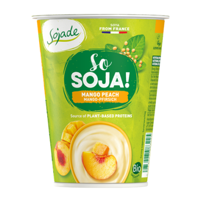 Postre soja mango y melocotón 400g Ecológico 