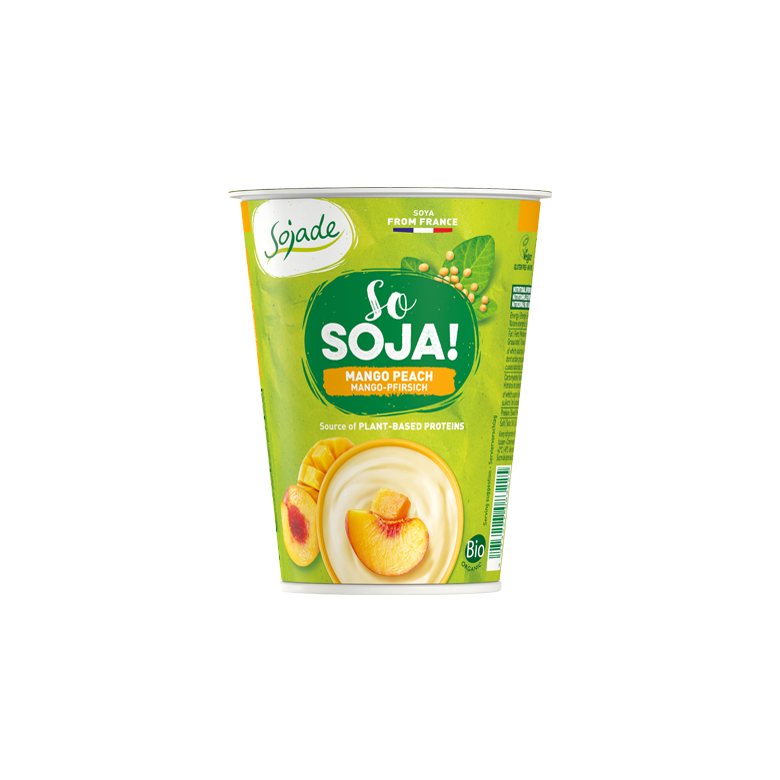 Postre soja mango y melocotón 400g Ecológico 