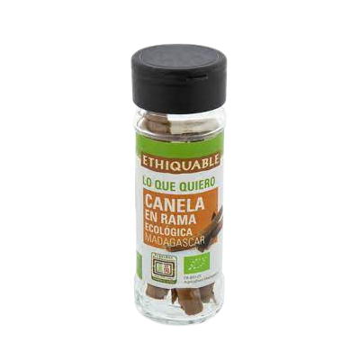 Canela en rama bote cristal 15g Ecológica 