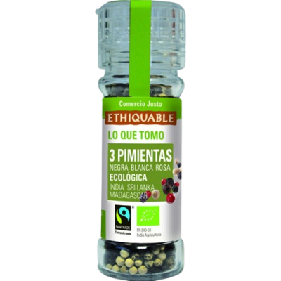 Pimientas tres colores 45g Ecológica