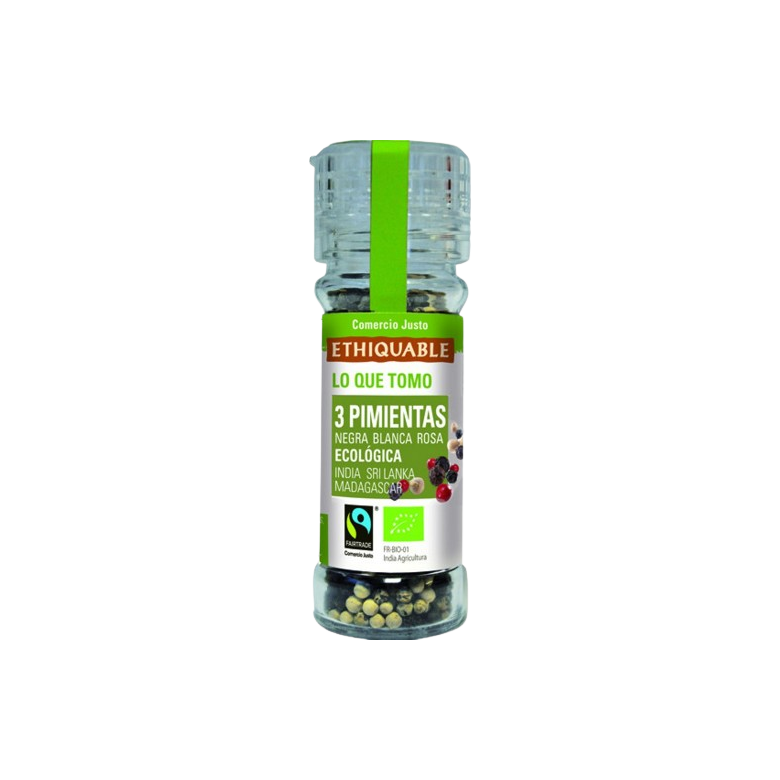Pimientas tres colores 45g Ecológica