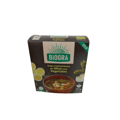 Sopa miso con vegetales instantáneo 40g Ecológica 