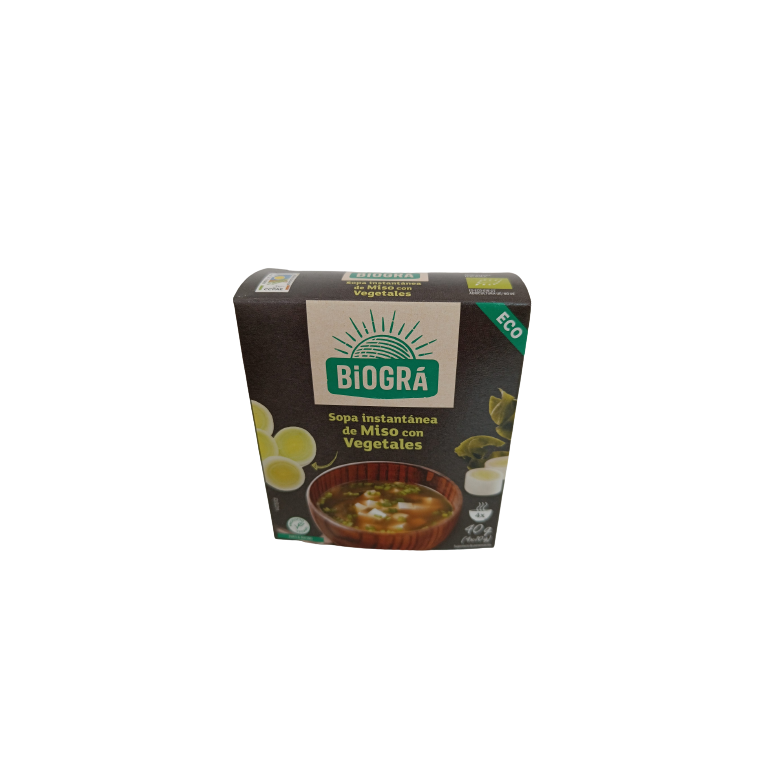 Sopa miso con vegetales instantáneo 40g Ecológica 