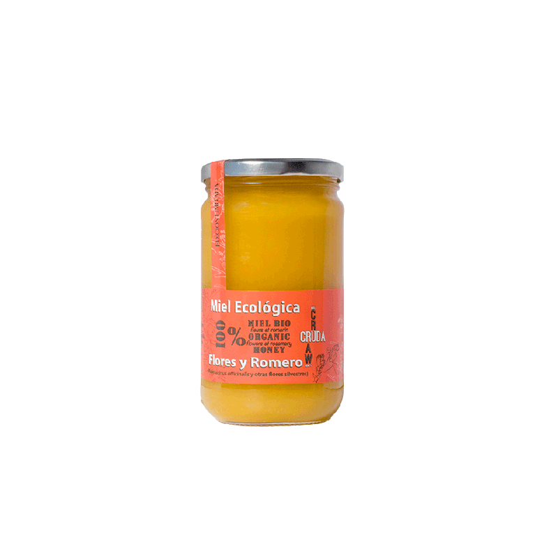 Miel de flores y romero 800g Ecológico