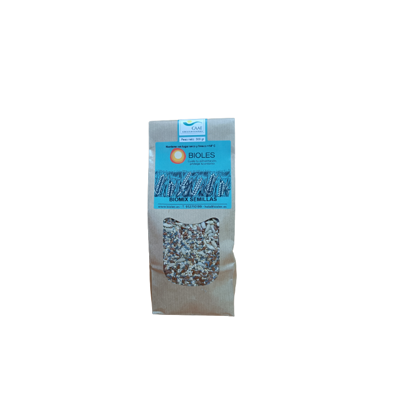 Biomix semillas (sésamo, chía, girasol, amapola) 300g Ecológico