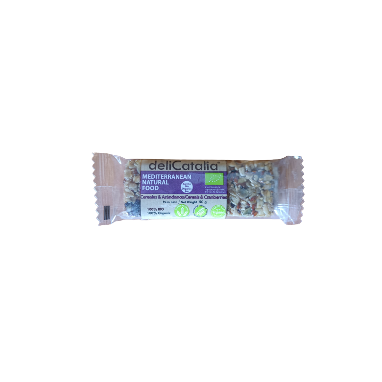 Barritas de cereales con arándanos 50g Ecológico