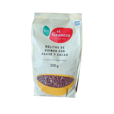 Organic Quinoa Balls with Agave and Cacao 300g