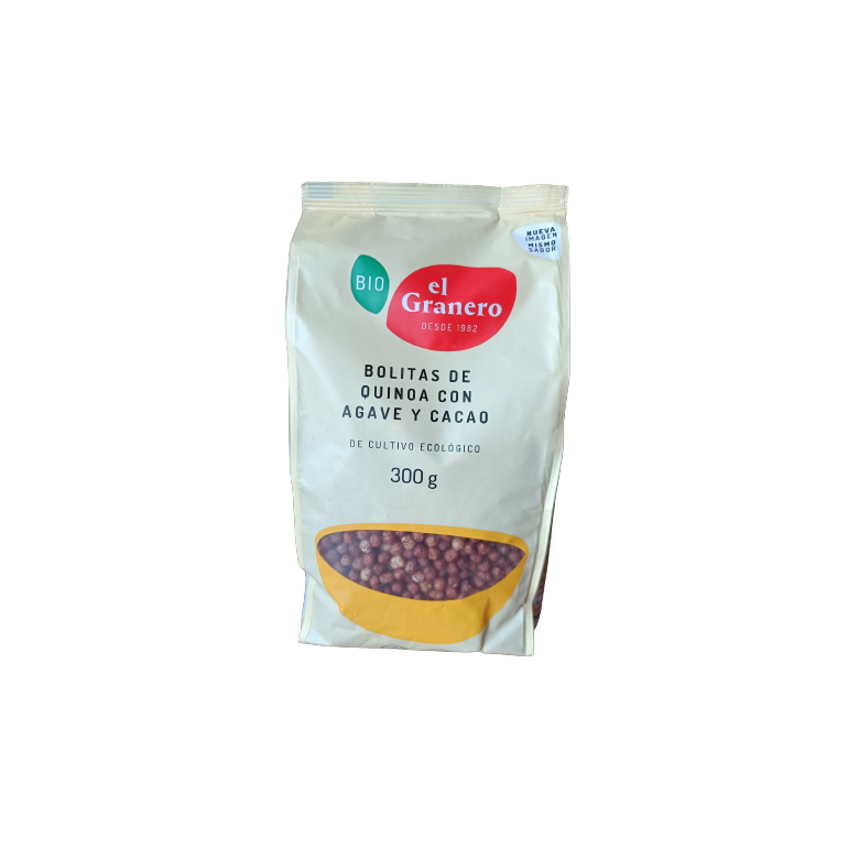 Bolitas de Quinoa con Ágave y Cacao 300g Ecológicas