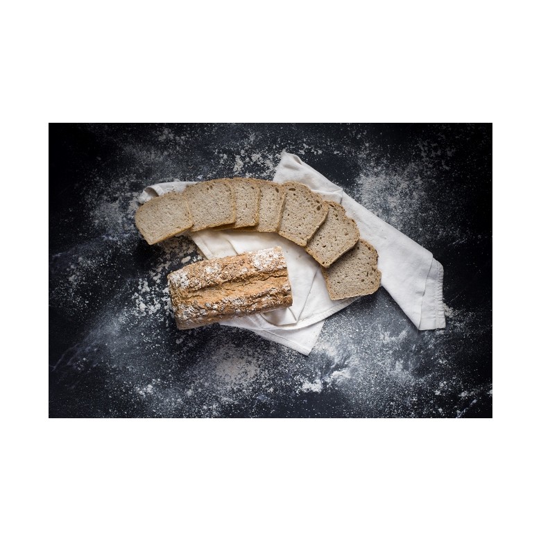 Organic white wheat bread with SEEDS -SLICED-