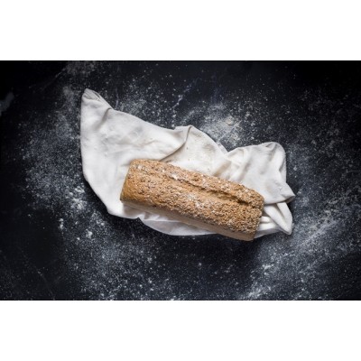 Organic SEMI-wholemeal wheat bread with SEEDS 
