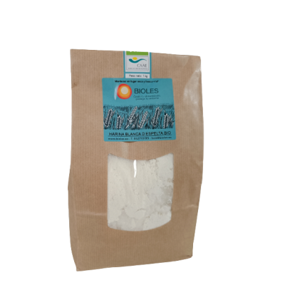 Harina blanca de espelta 1kg  Ecológico