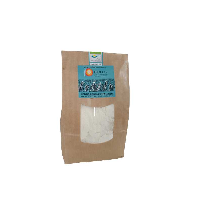 Harina blanca de espelta 1kg  Ecológico