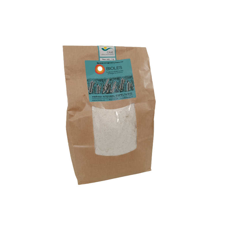 Harina integral de espelta 1kg Ecológico