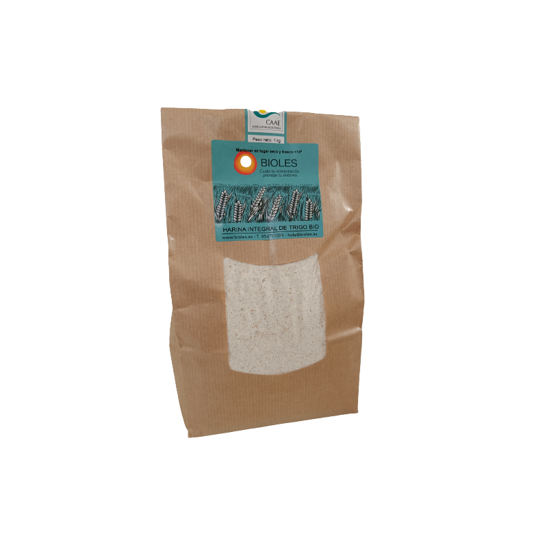 Harina integral de trigo 1kg Ecológico 
