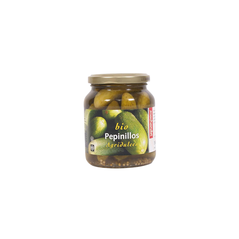 Pepinillos agridulces 350g Ecológico 