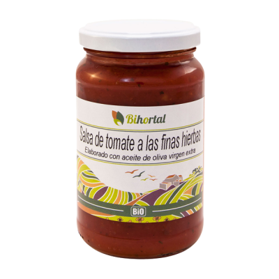 Salsa tomate finas hierbas 345g Ecológico