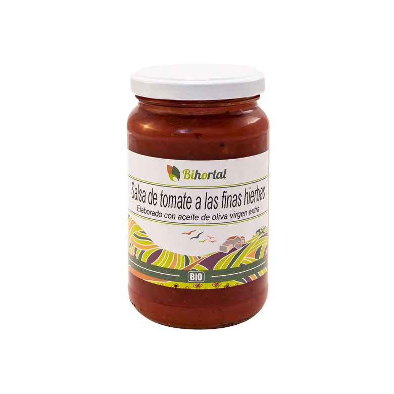 Salsa tomate finas hierbas 345g Ecológico