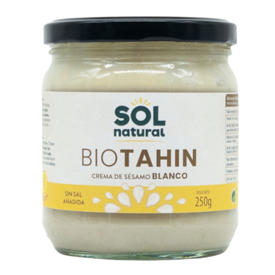 TAHIN BLANCO Sol Natural SIN SAL 250g Ecológico 