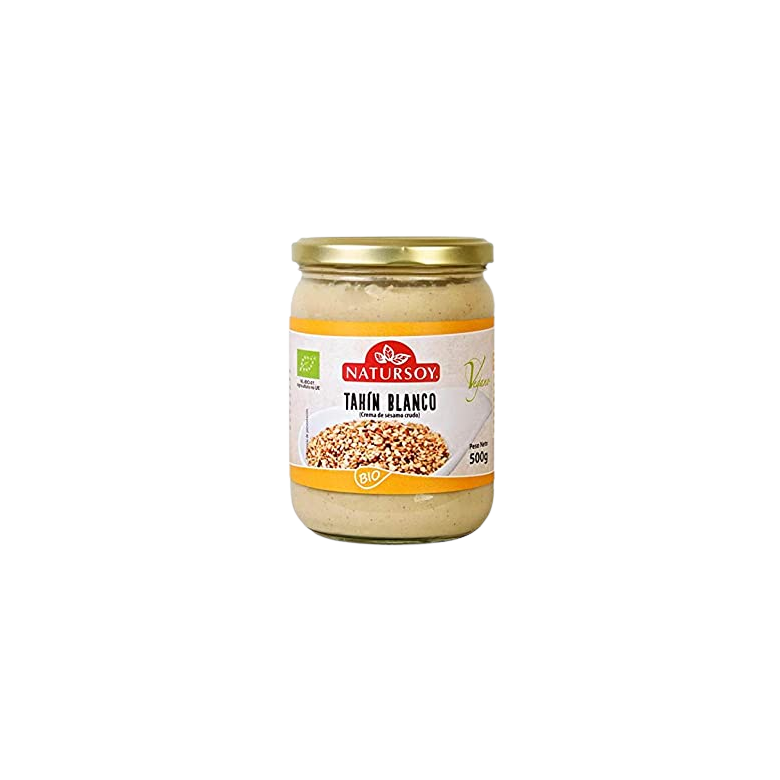 TAHINI sésamo BLANCO SIN SAL 500g Ecológico