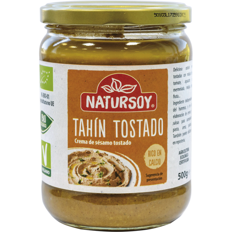TAHINI sésamo tostado con sal 500g Ecológico