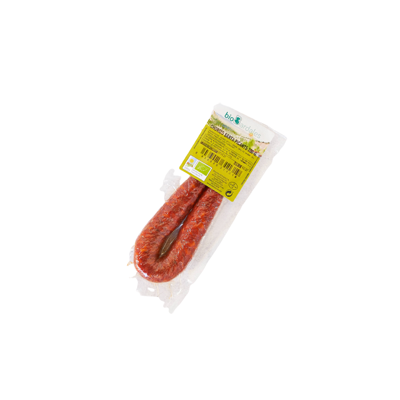 Chorizo Sarta PICANTE 200g aprox. de Cerdo Ecológico  