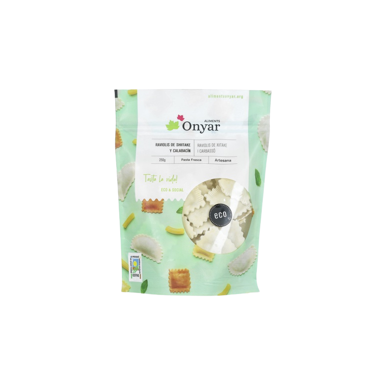 Raviolis shiitake y calabacín 250g ecológicos  