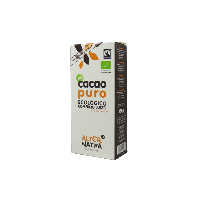 Cacao puro desgrasado 150g Ecológico