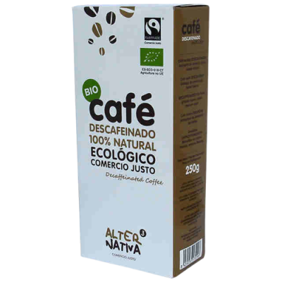 Café descafeinado molido Alternativa 3 250g Ecológico