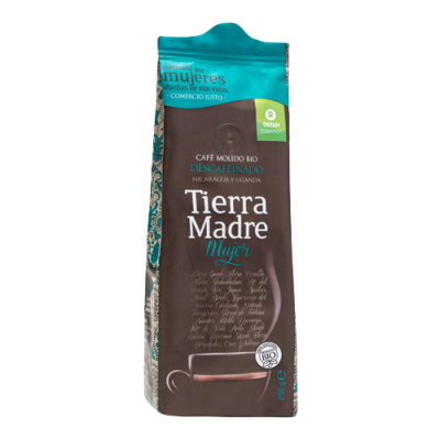 Café Mujer DESCAFEINADO Molido Tierra Madre 250g Ecológico 