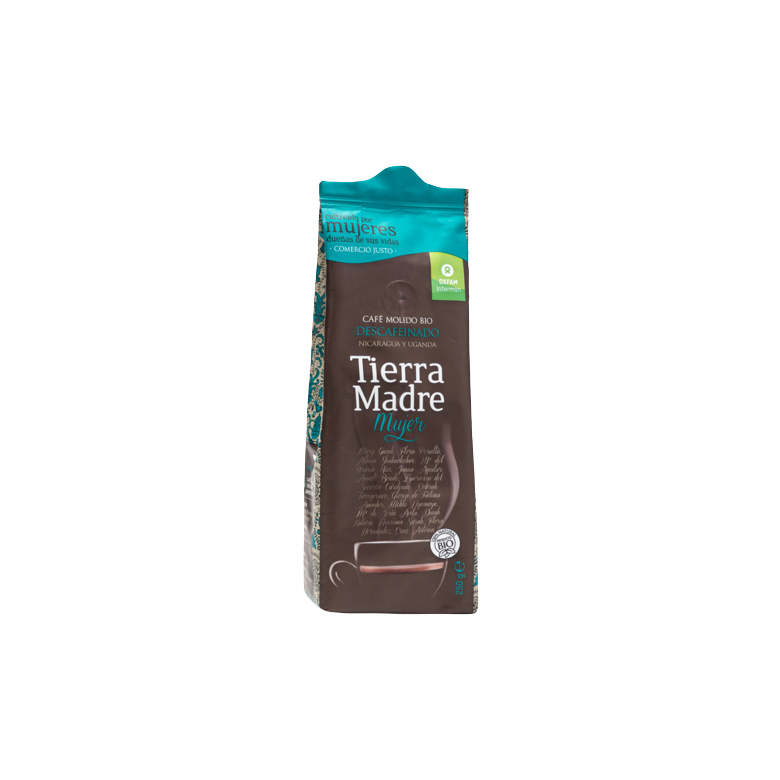 Tierra Madre Café Mujer Ground Decaffeinated Organic  250g 