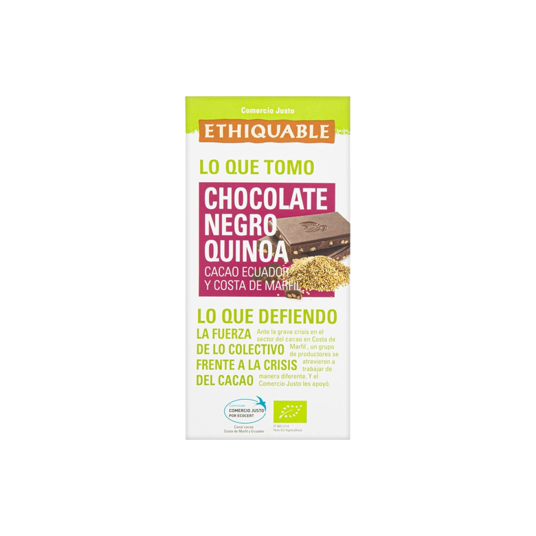 Chocolate negro con quinoa Ecológico