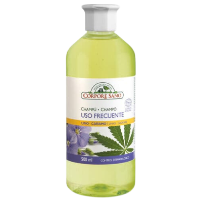 Champú Uso Frecuente Lino y cáñamo 500ml Eco