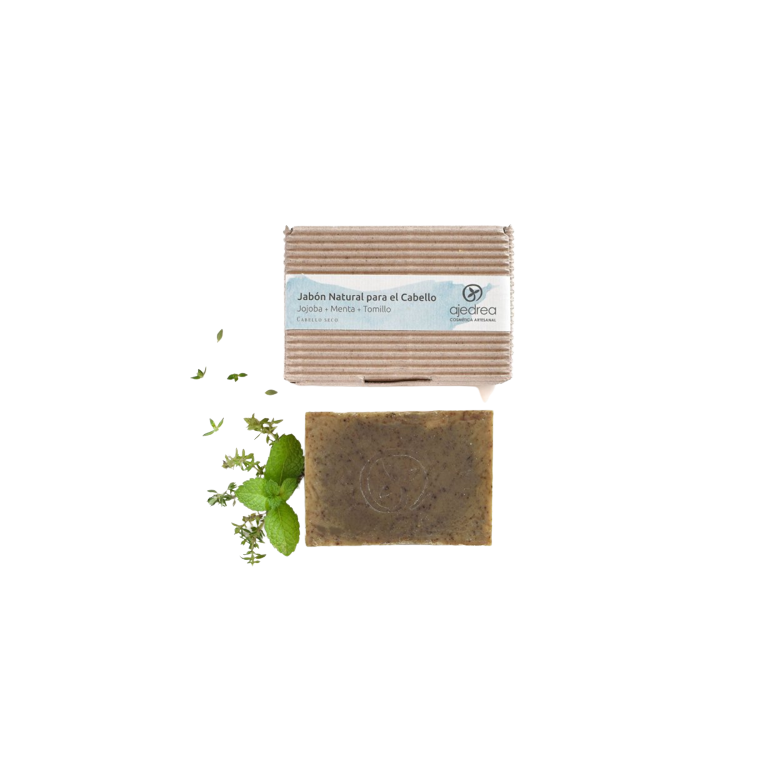 Jabon Jojoba-Menta-Tomillo cabello seco 135g Ecológico