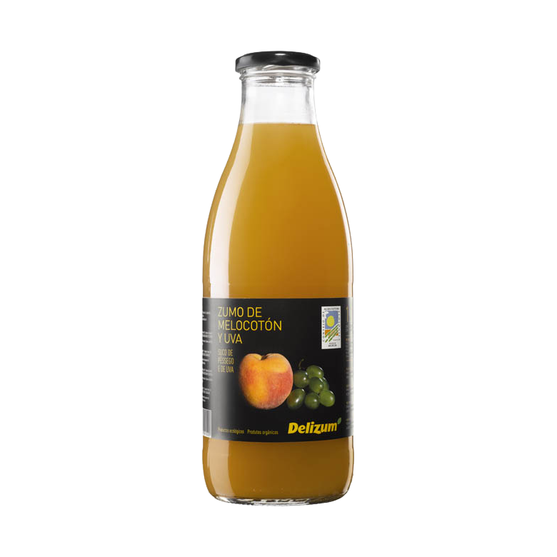 Zumo de melocoton y uva 1l  Ecológico