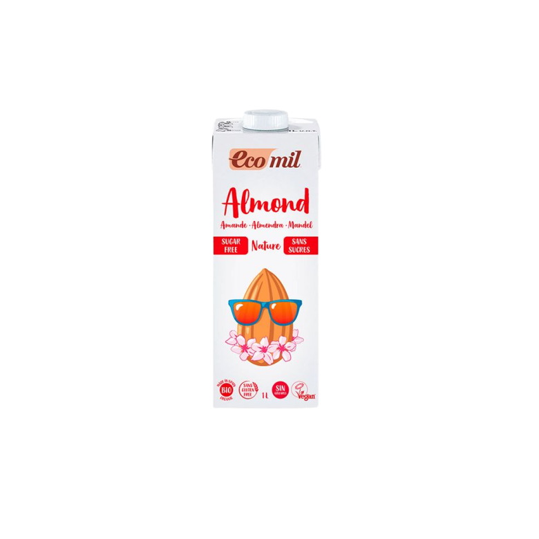 Bebida almendras Natural ECOMIL sin azúcares 1l Ecológica 