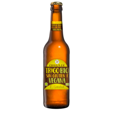 Cerveza de Trigo SIN GLUTEN y Vegana Ekotrebol 0.33cl Ecológica