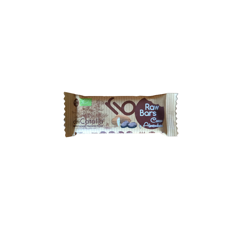 Gluten-free cocoa and almond bars 30g Organic