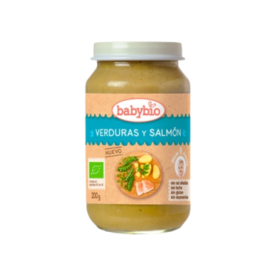 Tarrito Verduras y Salmón 200g ecológico