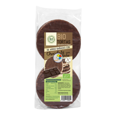 Tortitas arroz chocolate con leche 100g Ecológicas