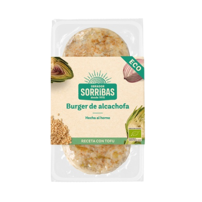 Vegetable artichoke tofu burger 160g ecological