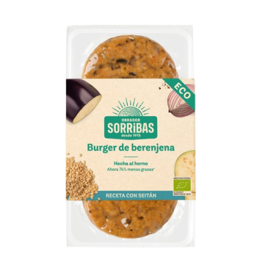 Organic aubergine burger seitan 160g